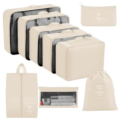 9 Piece Travel Packing Cube Set