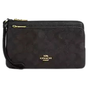 Coach Women's Double Zip Wallet In Signature Canvas