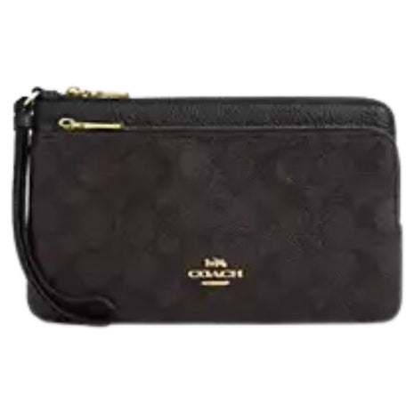 Coach Women's Double Zip Wallet In Signature Canvas