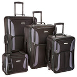 4-Piece Rockland Softside Luggage Set (5 Colors)
