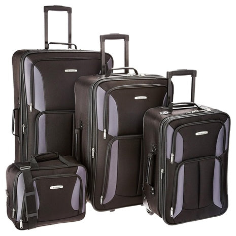 4-Piece Rockland Softside Luggage Set (5 Colors)