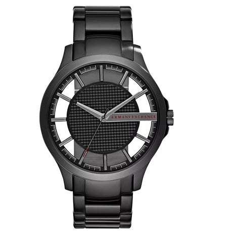 Armani Exchange Men's Black Stainless Steel Bracelet Watch