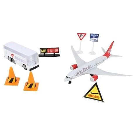 Daron Virgin Atlantic Airport Playset Die-Cast Toy Airplane