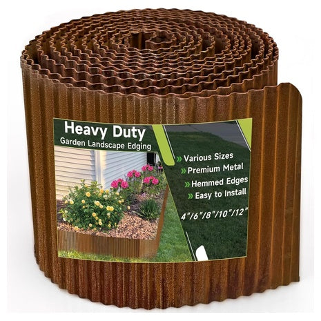 6"x40 Ft Pre-Rusted Landscape Edging