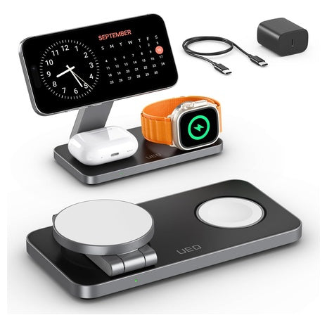 Foldable 3 in 1 Wireless Charging Station