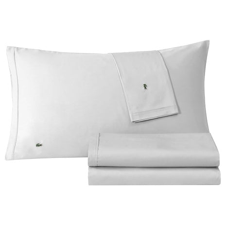 Lacoste 4-Piece Cotton Percale Queen Sheet Set