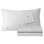 Lacoste 4-Piece Cotton Percale Queen Sheet Set