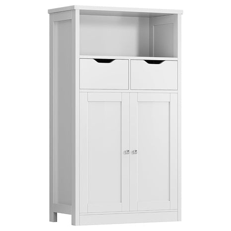 Shintenchi Floor Storage Organizer Cabinet With Doors And Drawers