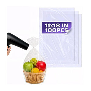 100 Heat Shrink Wrap Bags (11x18)