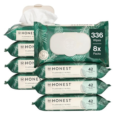 336 The Honest Company Flushable Wipes for Sensitive Skin