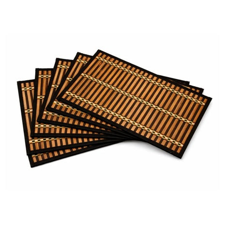 6 Bamboo Rectangular Placemats