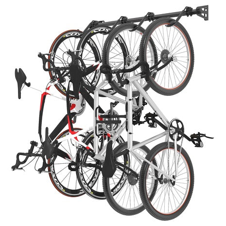 Fleximounts Heavy-Duty Wall Mount 4 Bike Storage Rack Wall