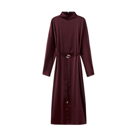 Belt Satin Dress