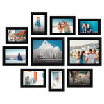 Americanflat Set Of 10 Picture Frames With Shatter-Resistant Glass