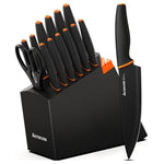 15 Piece Kitchen Knife Set with Built-in Sharpener