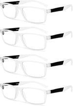 4-Pack UV Ray Filter Blue Light Blocking Reading Glasses