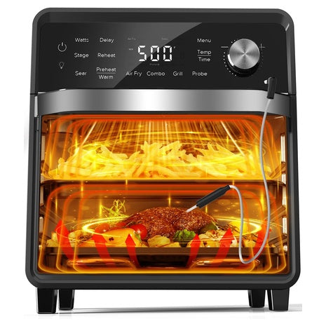 Nuwave Plug-In Grill Air Fryer Oven Combo w/Sheath Heaters