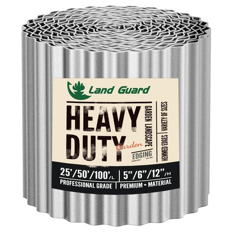 6" X 50' Land Guard Heavy Duty Corrugated Garden Edging Border