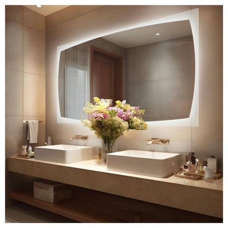 27" W X 47" H Rectangular Backlight LED Frameless Bathroom Vanity Mirror