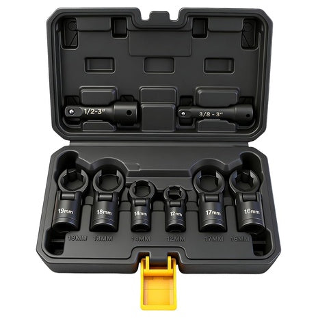 ELEAD 8-Piece Flex Head Crowfoot Wrench Set
