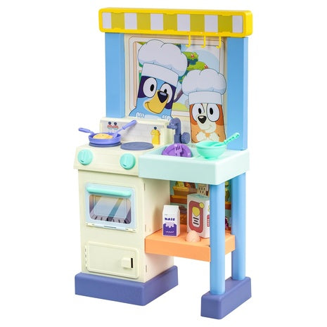 Bluey Pretend Kitchen Playset w/ Stove, Sink, Oven & Accessories