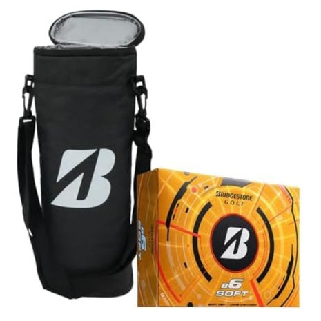 12-Count Bridgestone E6 Soft Golf Balls & Golf Cooler Bag