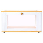 ETMI Glass Bread Box For Kitchen Countertop