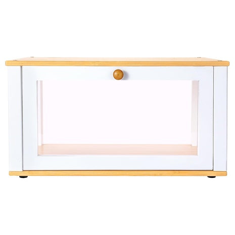ETMI Glass Bread Box For Kitchen Countertop