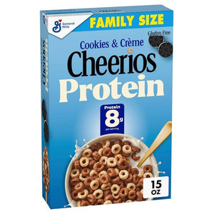 Family Size Box Cheerios Cookies & Crème Protein Cereal (15oz)