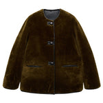 Women's Faux-Fur Coat w/ Appliqués