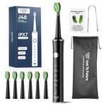 Electric Toothbrush with 6 Brush Heads (3 Colors)