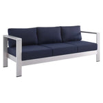 Modway Shore Fabric & Aluminum Outdoor Patio Sofa