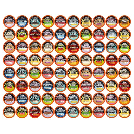 80 Java Factory Flavored Assorted Sampler K-Cup Pods