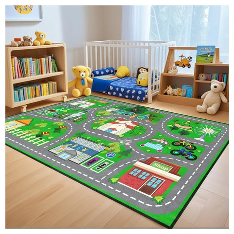 IWRJFQWR 4.5x6 Feet Car Rug Play Mat