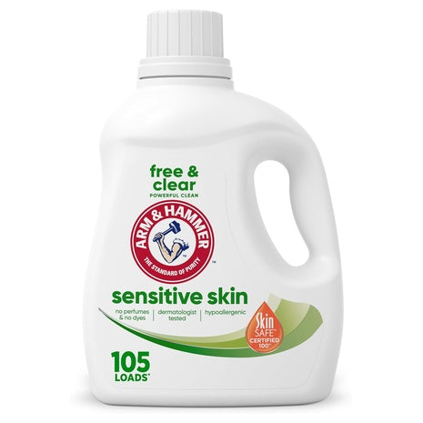 105 Loads of Arm & Hammer Sensitive Skin Free & Clear Liquid Laundry Detergent