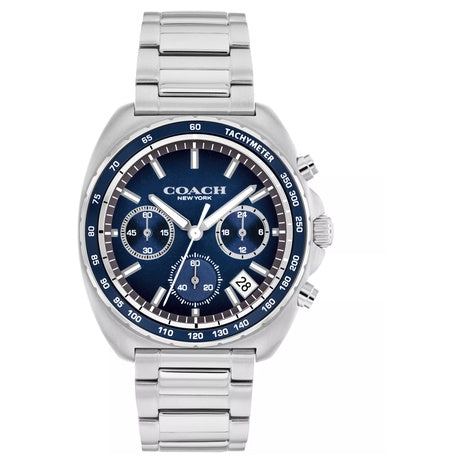 Coach Men's Charter Silver Tone Stainless Steel Bracelet Watch