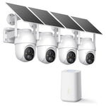 4-Pack ELYSOO Wireless Outdoor Solar Security Cameras