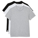 3 Lacoste Cotton Crew Neck Undershirts