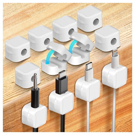 12 Magnetic Cable Clips