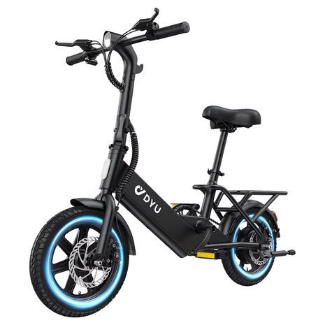 DYU 14" 500W Peak Motor Folding Electric Bike