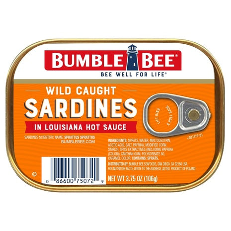 Bumble Bee Sardines in Louisiana Hot Sauce