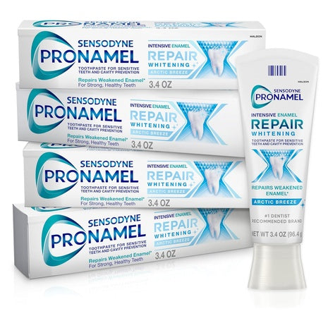 Targeted: 4 Sensodyne Pronamel Intensive Enamel Repair Whitening Toothpaste