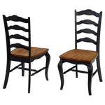 Set Of 2 Homestyles French Countryside Black Dining Chairs