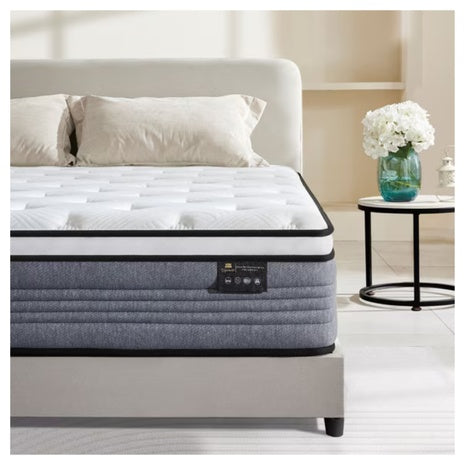 Giovanly 12" Queen Hybrid Mattress (Motion Isolation & Edge Support)