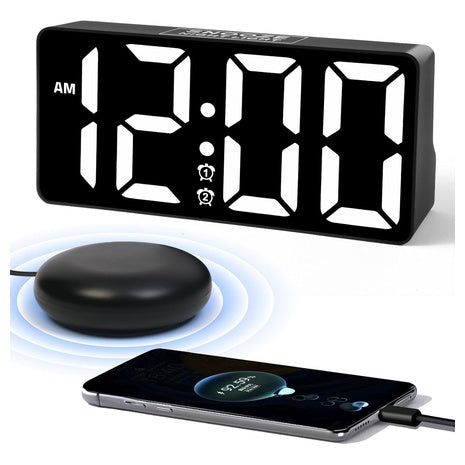 Alarm Clock For Heavy Sleepers With Bed Shaker