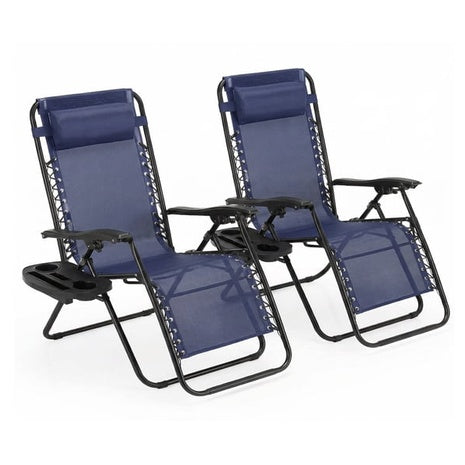 2 Zero Gravity Folding Lounge Chairs
