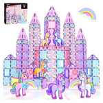 100 Piece Unicorn Magnetic Building Tiles