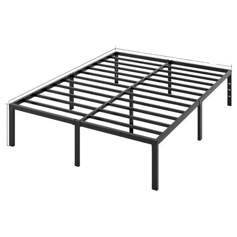 14'' Amolife Heavy Duty Queen Size Metal Platform Bed Frame