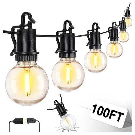 100FT LED Outdoor String Lights