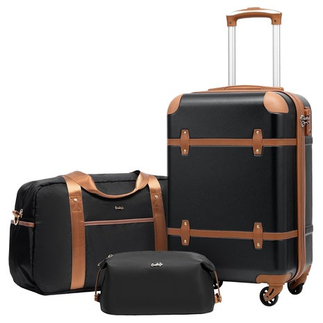 3-Piece Carry On PC Hardside TSA Lock Spinner Wheels Luggage Set